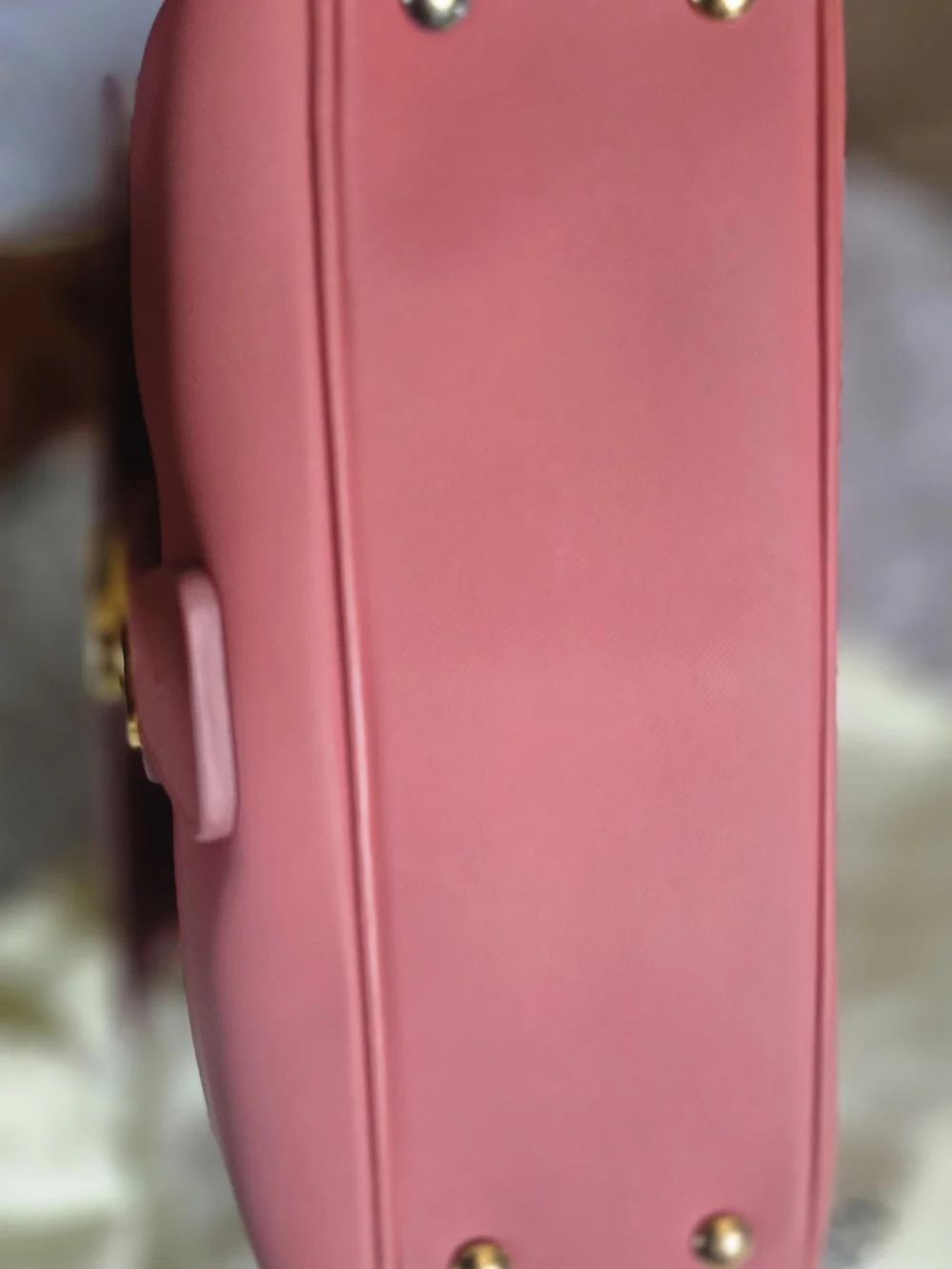 Burberry DK88 Pink Leather Top-Handle Bag with Gold Hardware